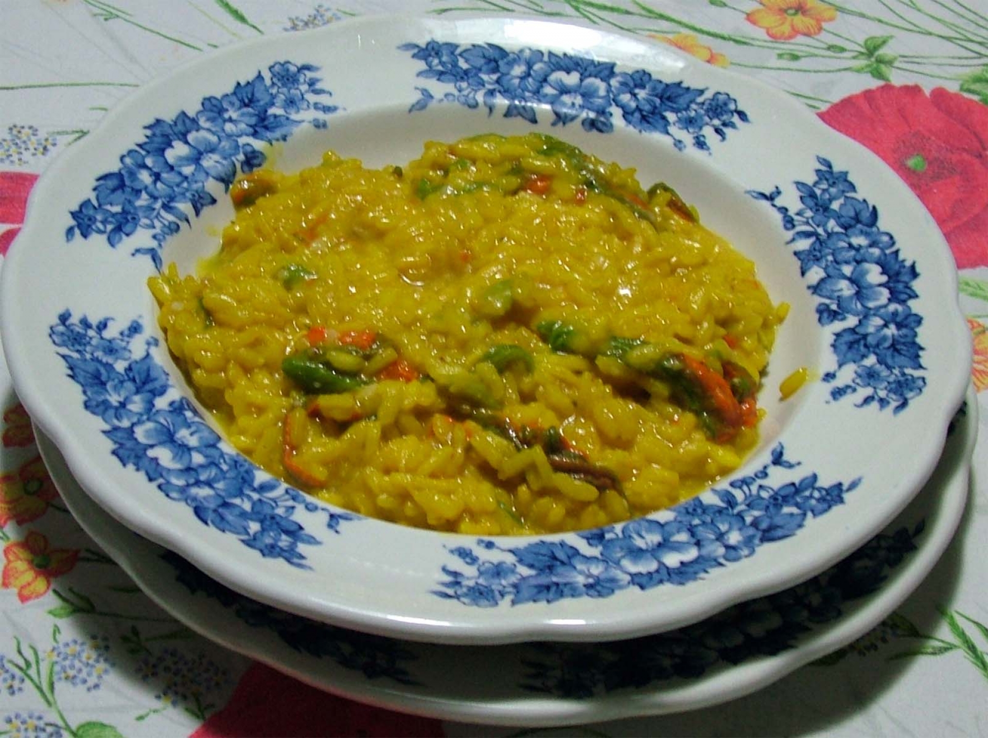 Risotto ai fiori di zucca e zucchine