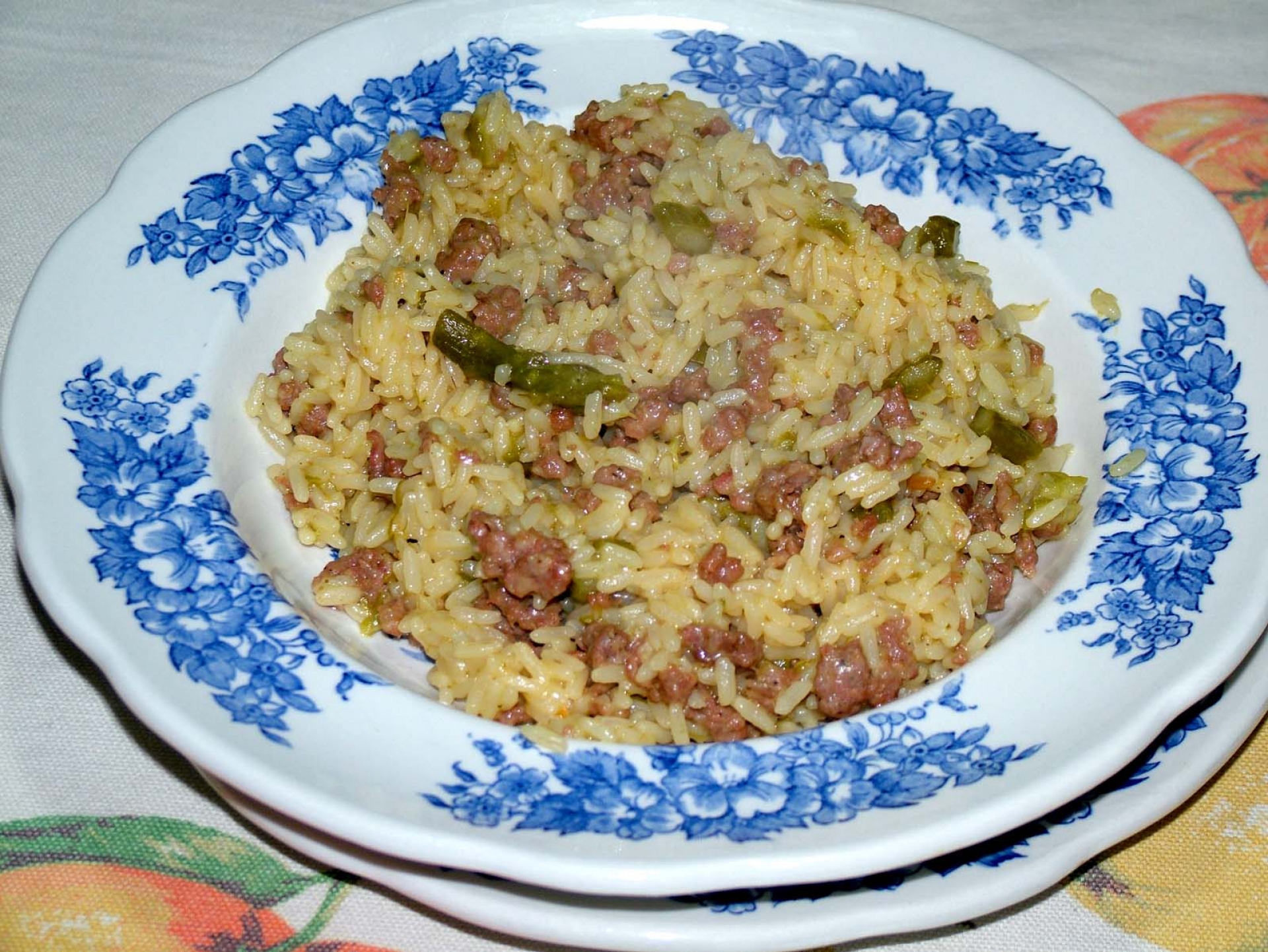 Risotto con salsiccia e asparagi